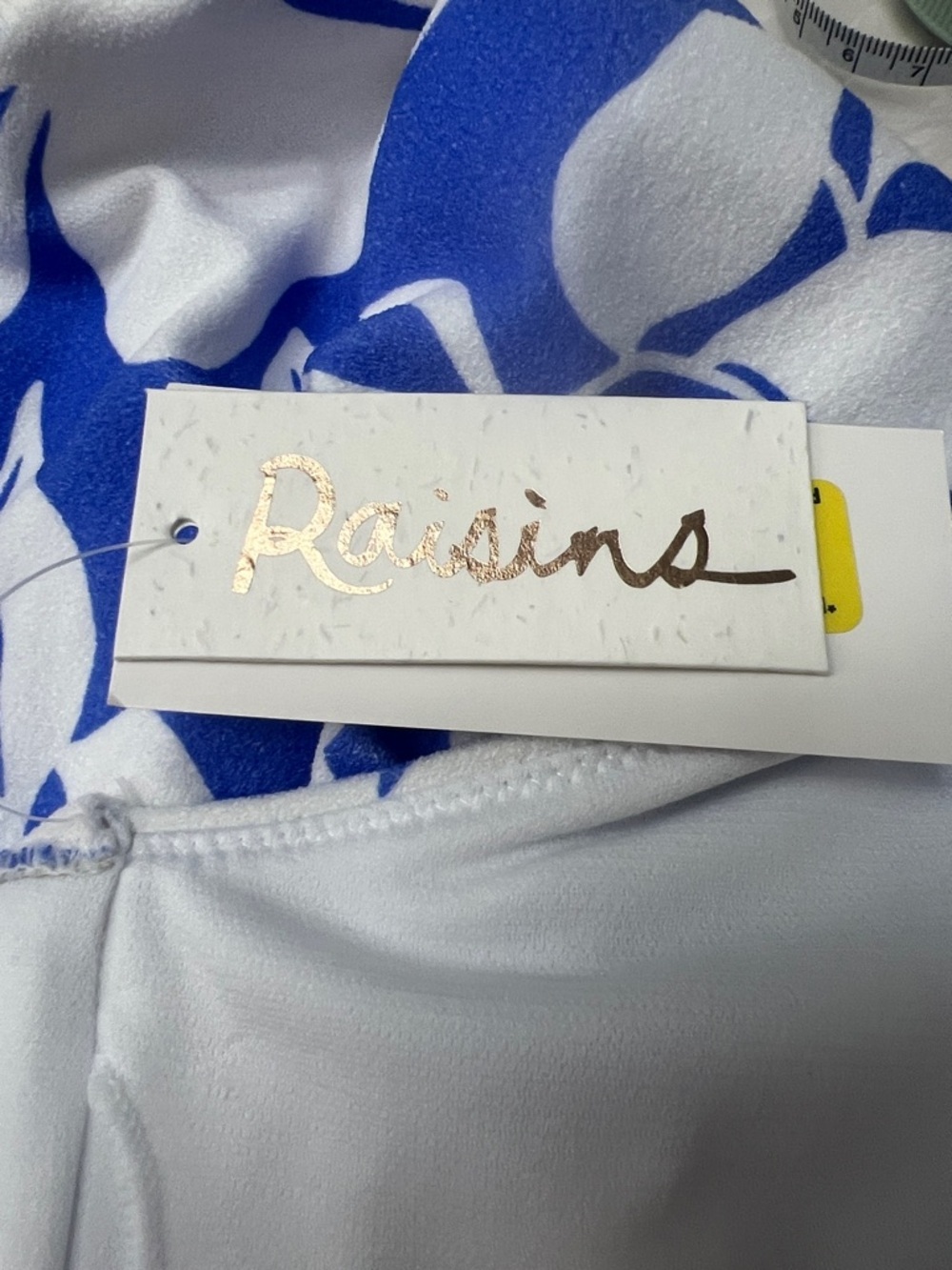 Raisins Glass Beach Noumea Terry Texture Tankini Swim Top. Sz. XL, Strappy back - Picture 9 of 10
